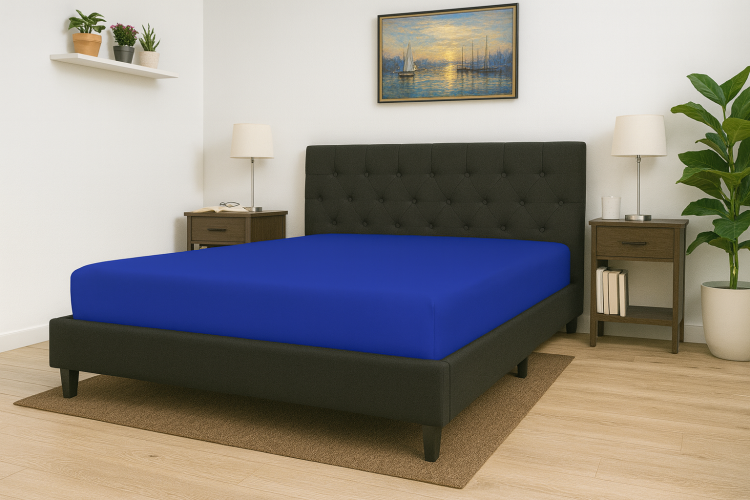 Prześcieradło z gumką 90x200 cm Chaber Jersey Delta