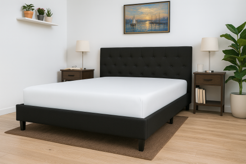 Prześcieradło z gumką 160x200 cm Białe Jersey Famitex