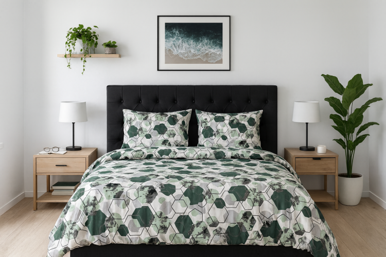 Pościel 200x200cm + 2 Poszewki 100% Bawełna P1612 Fabryka-Pościeli