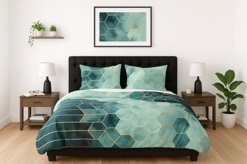 Pościel 200x200 + 2 Poszewki 100% Bawełna P1591 Famitex