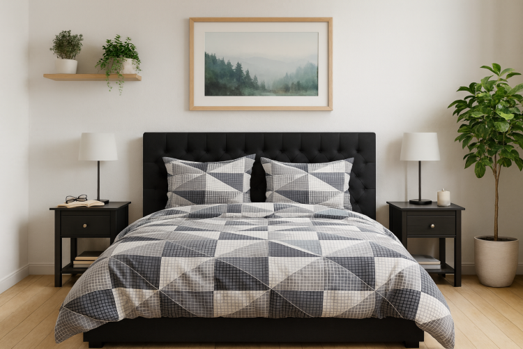 Pościel 200x200cm + 2 Poszewki 100% Bawełna P1915 Fabryka-Pościeli