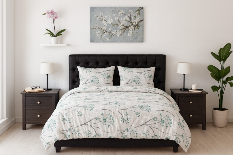 Pościel 160x200 + 2 Poszewki 100% Bawełna P1895 Harmony Collection Famitex