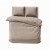 Pościel 180x200 + 2 Poszewki Satyna 100% Bawełna Adamaszek Pure Taupe Fabryka Pościeli