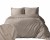 Pościel 180x200 + 2 Poszewki Satyna 100% Bawełna Adamaszek Pure Taupe Fabryka Pościeli