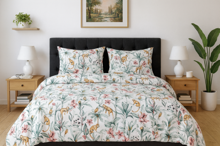 Pościel 160x200 + 2 Poszewki 100% Bawełna P1876 Harmony Collection Famitex