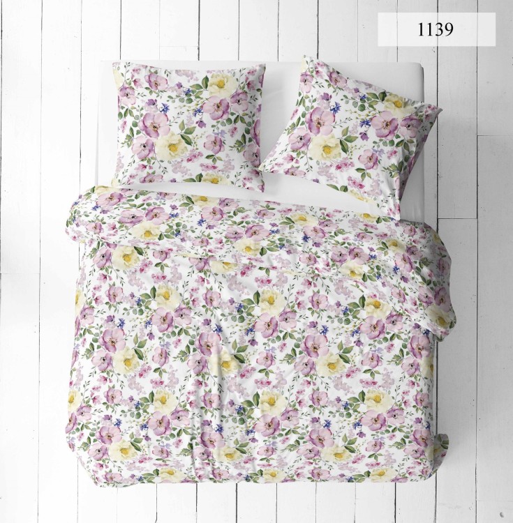 Pościel 160x200 + 2 Poszewki 50x70 100% Bawełna P1139 Fabryka Pościeli