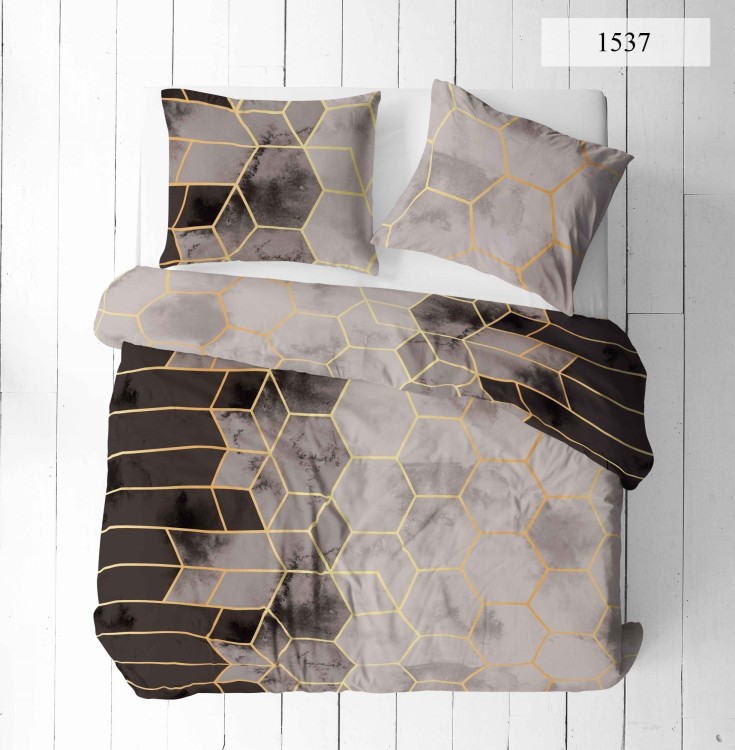 Pościel 160x200 + 2 Poszewki 50x70 100% Bawełna P1537 Fabryka Pościeli