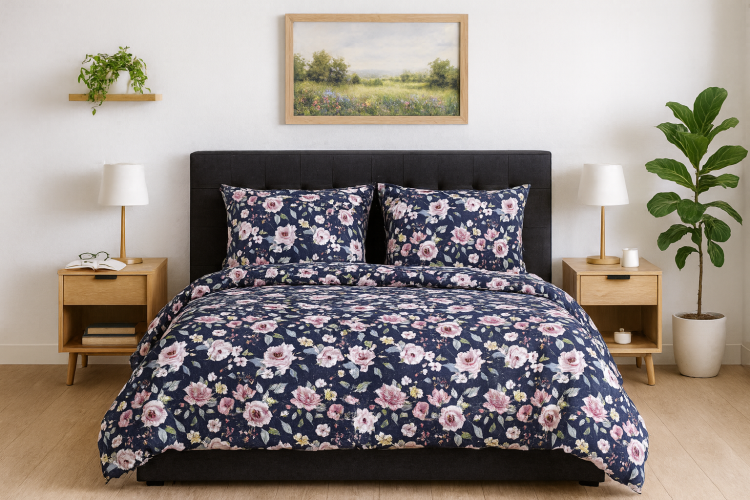Pościel 160x200 + 2 Poszewki 50x70 100% Bawełna P1609 Fabryka Pościeli