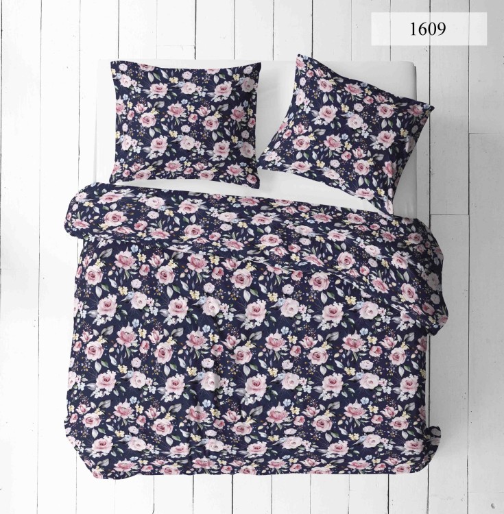 Pościel 160x200 + 2 Poszewki 50x70 100% Bawełna P1609 Fabryka Pościeli