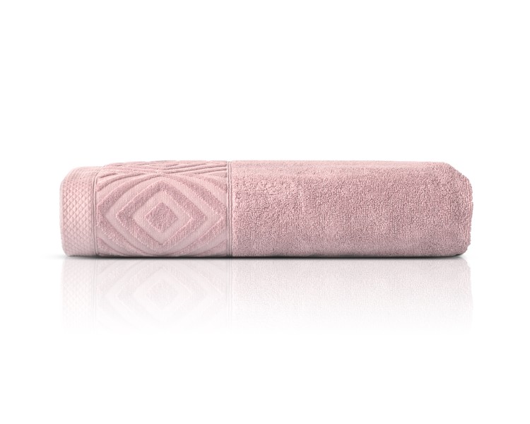 Ręcznik z Bordiurą 50x90cm 550g 100% Bawełna Paula Pink Detexpol