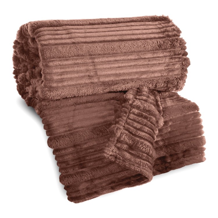 Koc Polarowy 220x200cm Nina Mocha Eurofirany