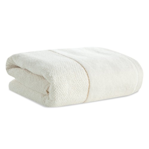 Ręcznik z Bordiurą 50x90cm 550g 100% Bawełna Aria Kremowy Eurofirany
