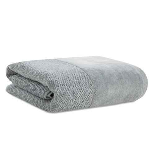 Ręcznik z Bordiurą 50x90cm 550g 100% Bawełna Aria Srebrny Eurofirany