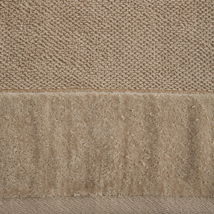 Ręcznik z Bordiurą 50x90cm 550g 100% Bawełna Aria Beżowy Eurofirany