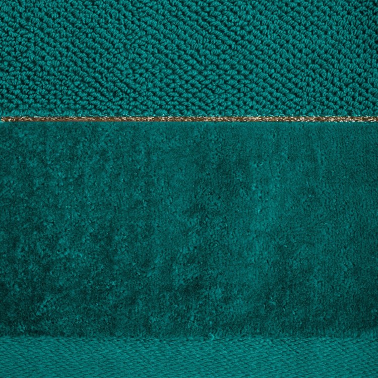 Ręcznik z Bordiurą 50x90cm 550g 100% Bawełna Aria Ciemny Turkus Eurofirany