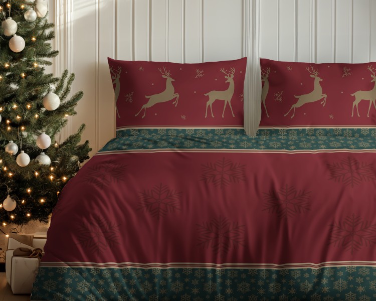 Pościel 220x200cm + 2 Poszewki 100% Bawełna 5817A Detexpol