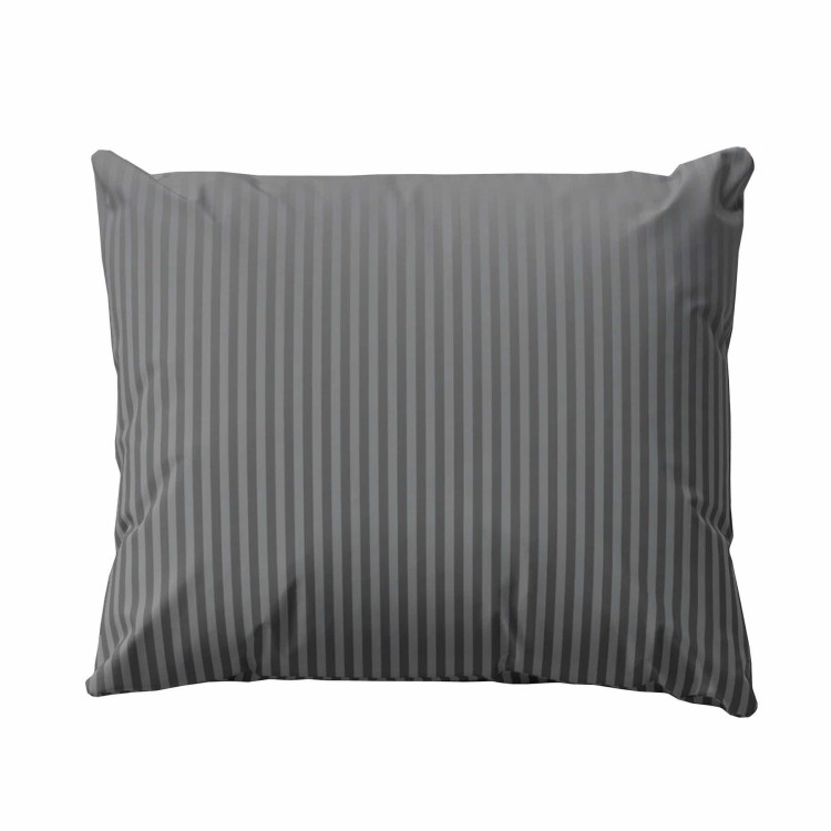 Poszewka Adamaszek Pure 40x40cm Satyna 100% Bawełna Ciemnoszara Detexpol