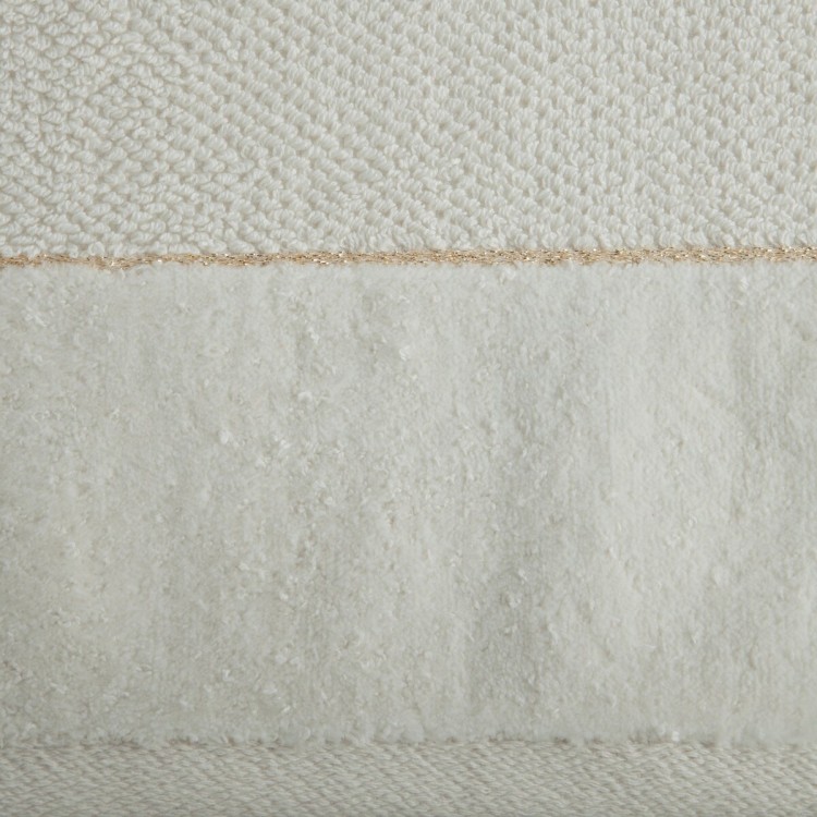 Ręcznik z Bordiurą 30x50cm 550g 100% Bawełna Aria Kremowy Eurofirany