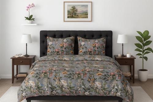 Pościel 160x200 + 2 Poszewki 100% Bawełna P1990 Harmony Collection Famitex