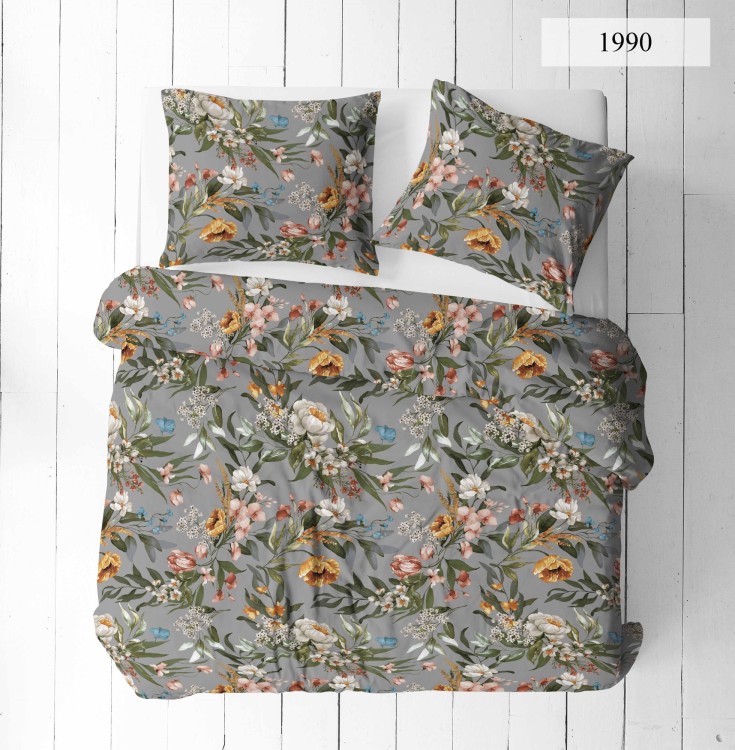 Pościel 160x200 + 2 Poszewki 100% Bawełna P1990 Harmony Collection Famitex