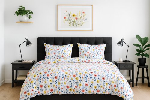 Pościel 200x200cm + 2 Poszewki 100% Bawełna P1970 Fabryka-Pościeli