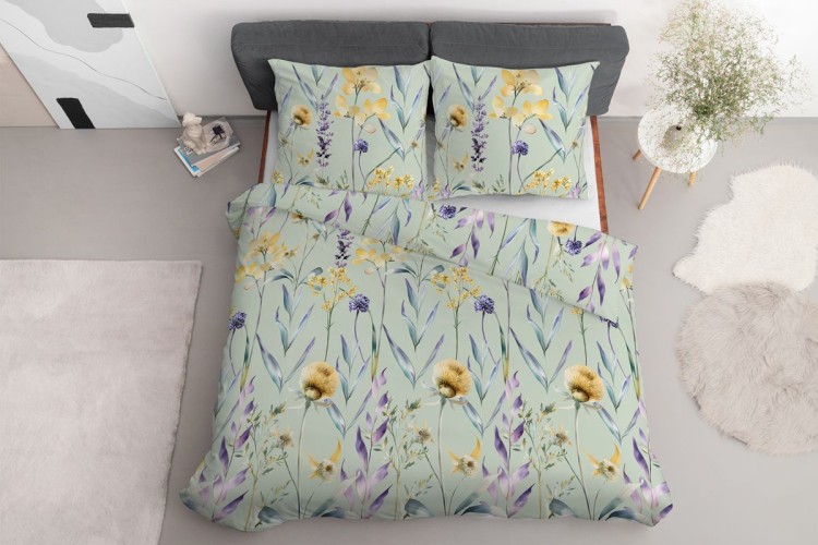 Pościel 220x200 + 2 Poszewki Satyna 100% Bawełna 5811A Detexpol