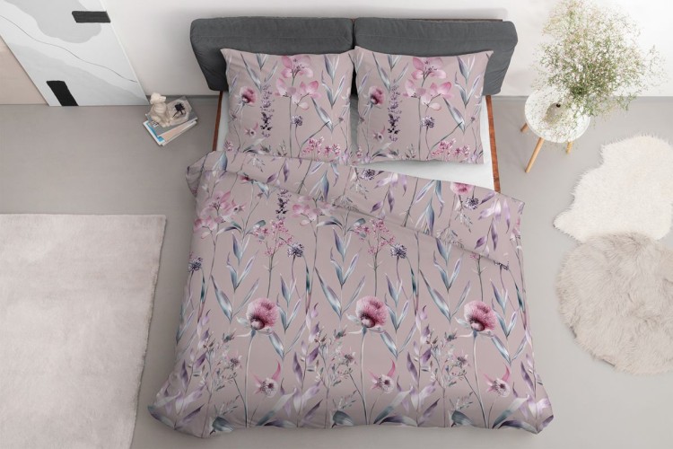Pościel 220x200 + 2 Poszewki Satyna 100% Bawełna 5811B Detexpol