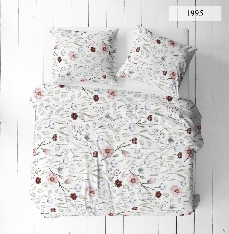 Pościel 200x200cm + 2 Poszewki 100% Bawełna P1995 Fabryka-Pościeli