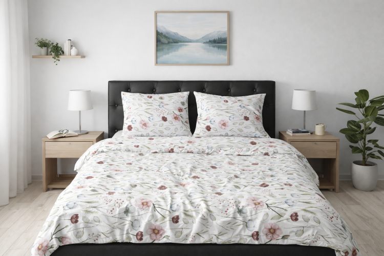 Pościel 220x200 + 2 Poszewki 100% Bawełna P1995 Famitex