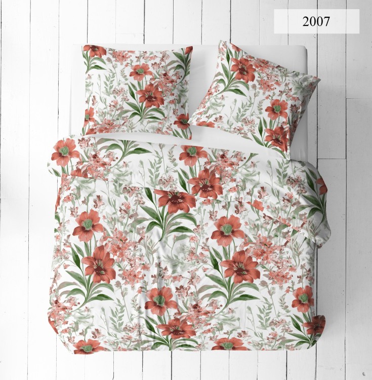 Pościel 180x200 + 2 Poszewki 100% Bawełna P2007 Famitex