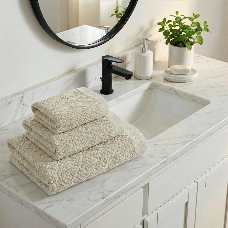 Ręcznik 70x140cm 500g 100% Bawełna Scarlet Kremowy Eurofirany