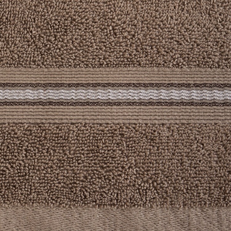 Ręcznik 30x50cm 500g 100% Bawełna Tris Ciemny Beżowy Eurofirany
