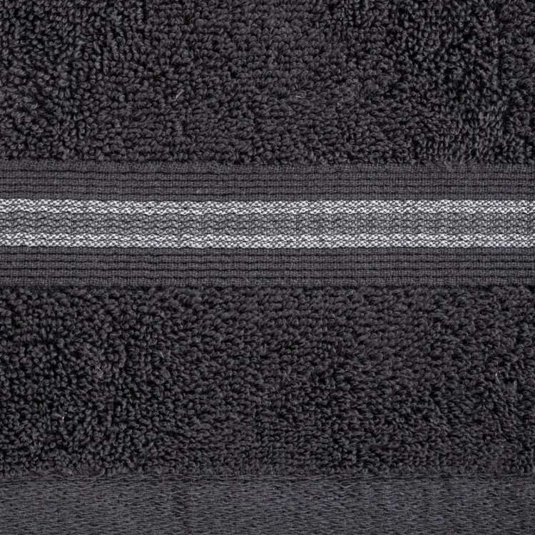 Ręcznik 70x140cm 500g 100% Bawełna Tris Czarny Eurofirany