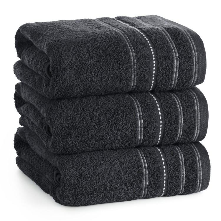 Ręcznik 70x140cm 500g 100% Bawełna Vento Czarny Eurofirany