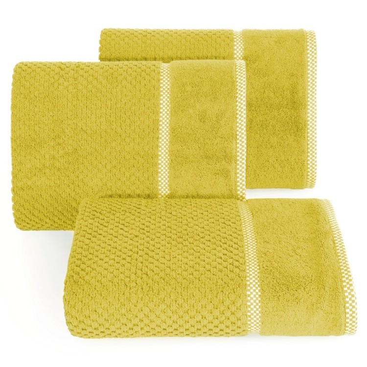 Ręcznik 50x90 540g 100% Bawełna Caleb Musztardowy Eurofirany
