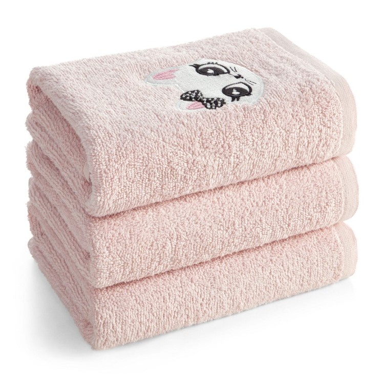Ręcznik Dziecięcy z Kapturem 100x100 350g 100% Bawełna Baby 72 Różowy Eurofirany