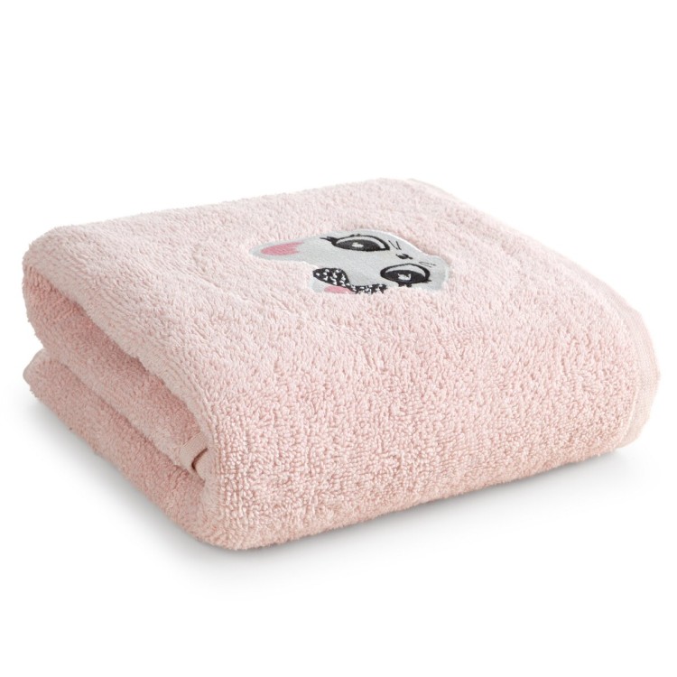 Ręcznik Dziecięcy z Kapturem 100x100 350g 100% Bawełna Baby 72 Różowy Eurofirany