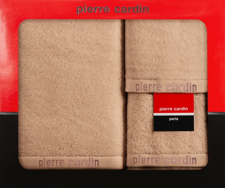Komplet Trzech Ręczników 100% Bawełna 430g PIERRE CARDIN EVI Ciemny Pudrowy Eurofirany