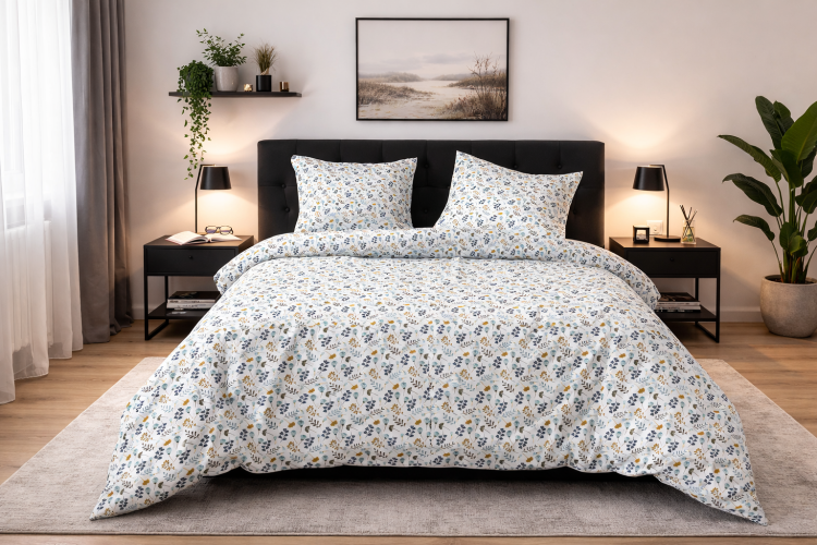 Pościel 160x200 + 2 Poszewki 100% Bawełna P613 Famitex