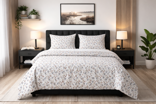 Pościel 160x200 + 2 Poszewki 100% Bawełna P614 Famitex