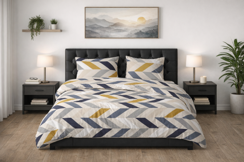 Pościel 160x200 + 2 Poszewki 100% Bawełna P1530  Fabryka Pościeli