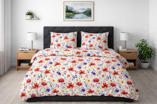 Pościel 160x200 + 2 Poszewki 100% Bawełna P2012 Fabryka Pościeli