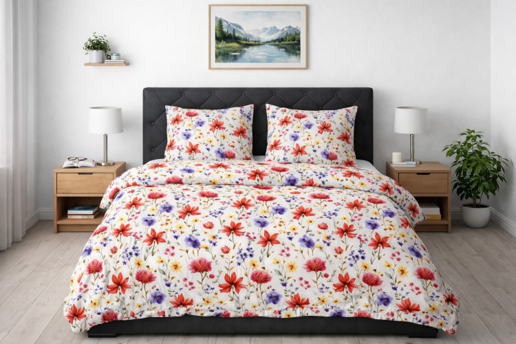 Pościel 160x200 + 2 Poszewki 100% Bawełna P2012 Famitex