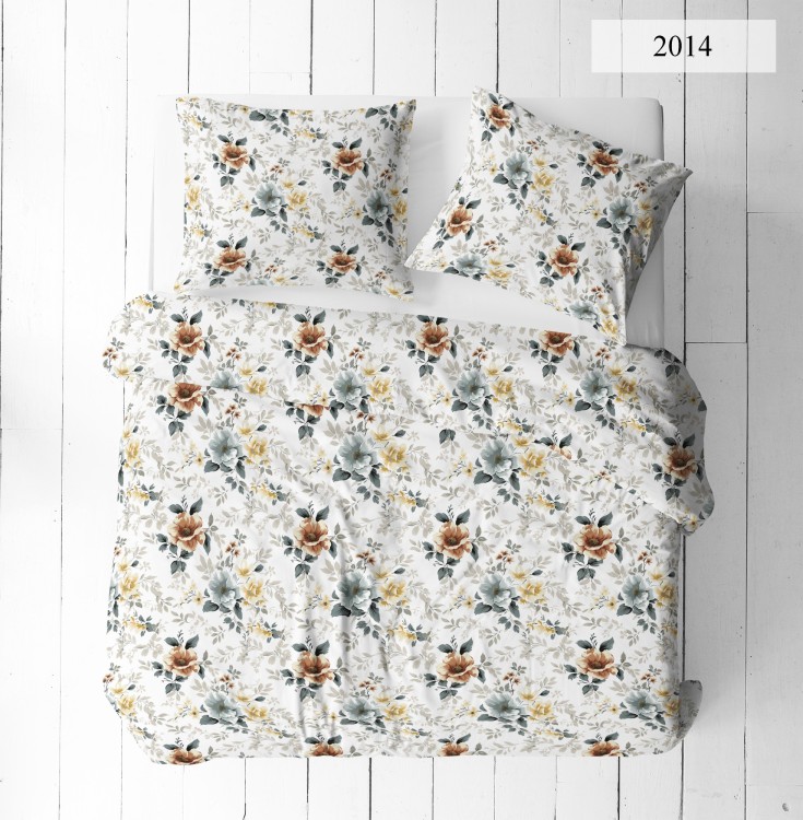 Pościel 160x200 + 2 Poszewki 100% Bawełna P2014 Famitex