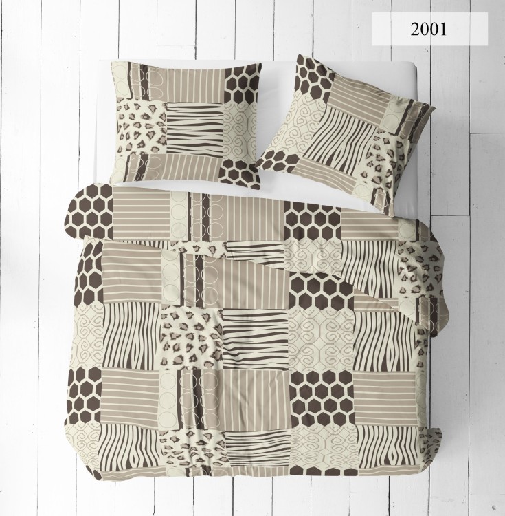 Pościel 150x200 + 2 Poszewki 50x60 100% Bawełna P2001 Famitex