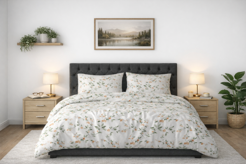 Pościel 150x200 + 2 Poszewki 50x60 100% Bawełna P2004 Fabryka Pościeli