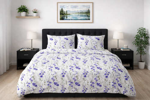 Pościel 150x200 + 2 Poszewki 50x60 100% Bawełna P2018 Fabryka Pościeli