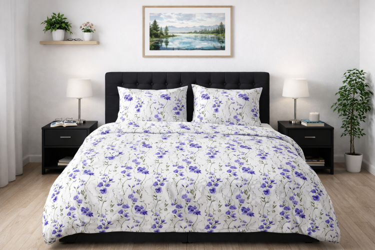 Pościel 150x200 + 2 Poszewki 50x60 100% Bawełna P2018 Famitex