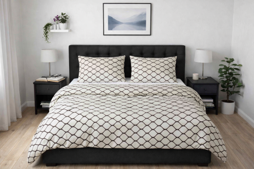 Pościel 150x200 + 2 Poszewki 50x60 100% Bawełna P2034 Fabryka Pościeli