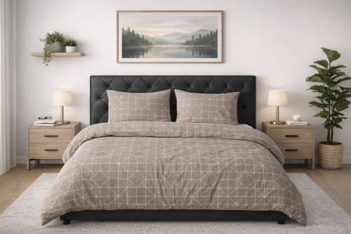 Pościel 150x200 + 2 Poszewki 50x60 100% Bawełna P2052 Fabryka Pościeli